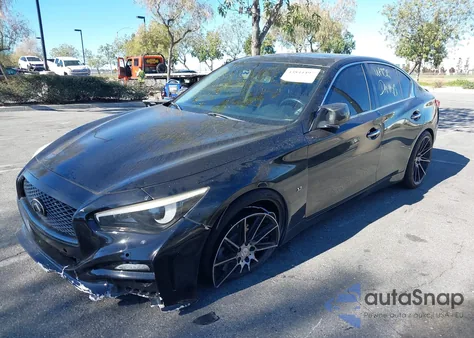 2015 Infiniti Q50 Premium from USA, damaged, VIN JN1BV7APXFM357897